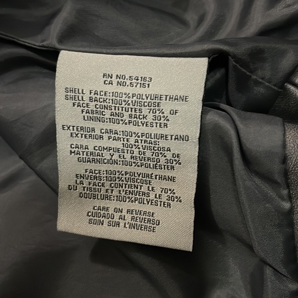 Levis Motorcycle Jacket in Dark Grey faux leather - Picture 4 of 4